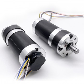 Pack de 2 Motorreductores DC sin escobillas 12V/24V Φ60mm 200kg·cm 18–132W con caja planetaria (GMP60-TEC56100)