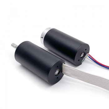 Pack de 2 Motores Eléctrico Sin Núcleo DC 24V con Caja de Engranajes Planetarios 22mm Ø