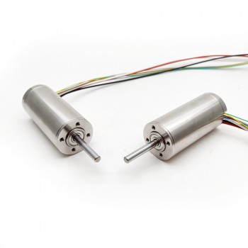 Pack de 2 Motores Eléctrico Micro DC Sin Núcleo Sin Escobillas 24V/48V 30×67mm 10–20kg·cm