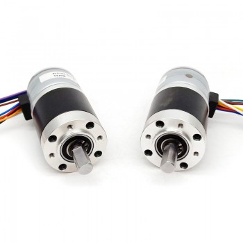 Pack de 2 Motores paso a paso DC 12V 4 fases con caja planetaria baja velocidad