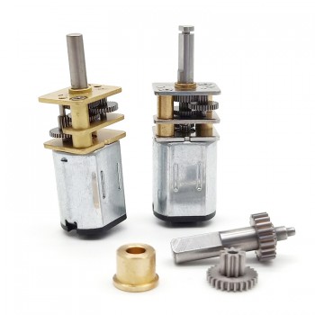 Pack de 2 Motores DC con Engranaje 2.4 V / 5 V 0.5 kg·cm Imán Permanente 12×24 mm