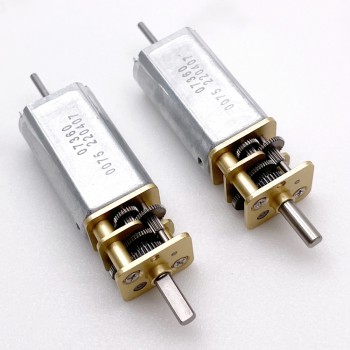 Pack de 2 Motores Eléctrico DC con Engranaje 6 V / 12 V 14 mm Diámetro