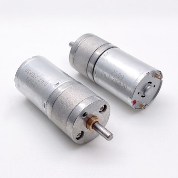 Pack de 2 Motores Eléctrico DC con Reductor 6 V / 12 V 3 kg·cm 24.4×30.8 mm