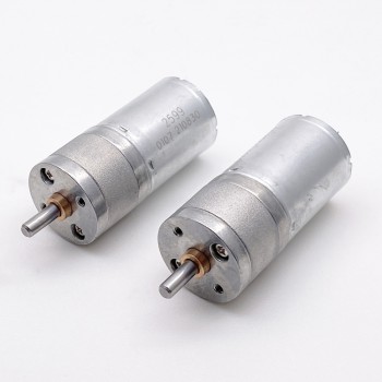 Pack de 2 Motores Eléctrico DC con Reductor 6 V / 12 V 3 kg·cm 24.4×30.8 mm