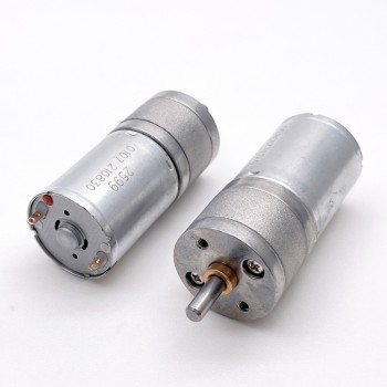 Pack de 2 Motores Eléctrico DC con Reductor 6 V / 12 V 3 kg·cm 24.4×30.8 mm