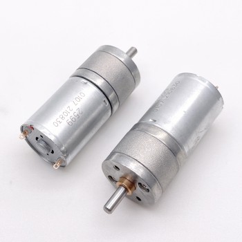 Pack de 2 Motores Eléctrico DC con Reductor 6 V / 12 V 3 kg·cm 24.4×30.8 mm