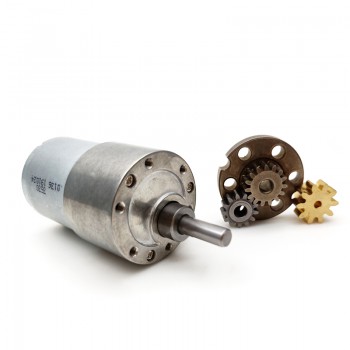 Pack de 2 Motores Eléctrico DC con Reductor 12 V / 24 V 8 kg·cm 34.5×30.8 mm