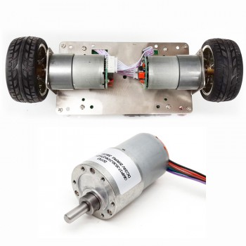 Pack de 2 Motores Eléctrico DC con Reductor 12 V / 24 V 8 kg·cm 34.5×30.8 mm