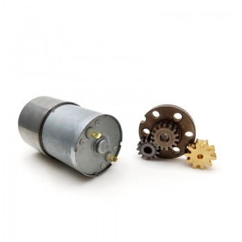 Pack de 2 Motores Eléctrico DC con Reductor 12 V / 24 V 8 kg·cm 34.5×30.8 mm