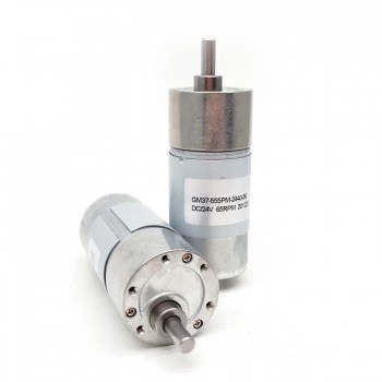 Pack de 2 Motores Eléctrico DC con Reductor 12 V / 24 V 10 kg·cm 37×57 mm