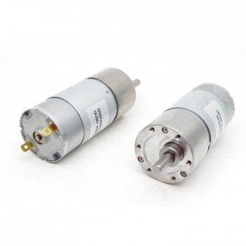 Pack de 2 Motores Eléctrico DC con Reductor 12 V / 24 V 10 kg·cm 37×57 mm