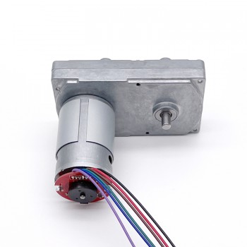 Pack de 2 Motores Eléctrico DC con Reductor y Encoder 12 V / 24 V 50 kg·cm