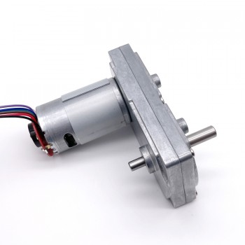 Pack de 2 Motores Eléctrico DC con Reductor y Encoder 12 V / 24 V 50 kg·cm