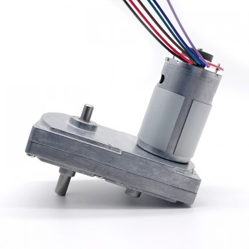 Pack de 2 Motores Eléctrico DC con Reductor y Encoder 12 V / 24 V 50 kg·cm