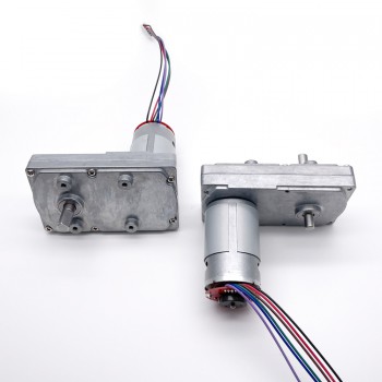 Pack de 2 Motores Eléctrico DC con Reductor y Encoder 12 V / 24 V 50 kg·cm