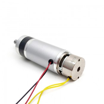 2 Piezas Motorreductor planetario GMP42-4278 de 24 V CC y Φ42 mm, eje de 9 mm, con freno y caja de engranajes planetarios