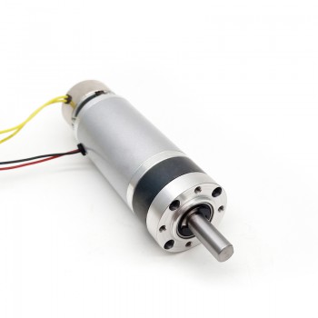 2 Piezas Motorreductor planetario GMP42-4278 de 24 V CC y Φ42 mm, eje de 9 mm, con freno y caja de engranajes planetarios