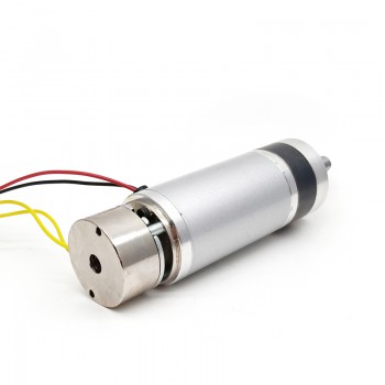 2 Piezas Motorreductor planetario GMP42-4278 de 24 V CC y Φ42 mm, eje de 9 mm, con freno y caja de engranajes planetarios