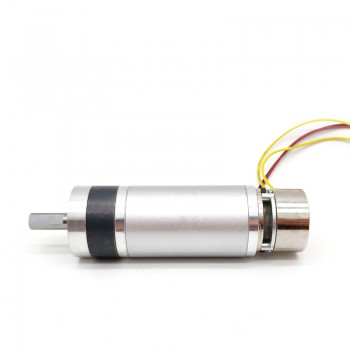 2 Piezas Motorreductor planetario GMP42-4278 de 24 V CC y Φ42 mm, eje de 9 mm, con freno y caja de engranajes planetarios