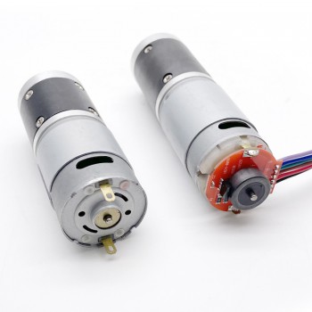 Pack de 2 Motores Eléctrico DC con Reductor 12 V / 24 V Imán Permanente 20 kg·cm