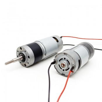 Pack de 2 Motorreductores planetarios DC Eléctrico 12V/24V 60kg·cm 36×93mm eje 8mm