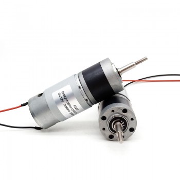 Pack de 2 Motorreductores planetarios DC Eléctrico 12V/24V 60kg·cm 36×93mm eje 8mm