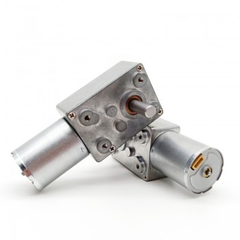 Pack de 2 Motores Eléctrico DC Sin Escobillas 12V/24V con Reductor Sin Fin 8kg·cm 4500RPM 32×76.8mm