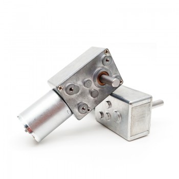Pack de 2 Motores Eléctrico DC Sin Escobillas 12V/24V con Reductor Sin Fin 8kg·cm 4500RPM 32×76.8mm