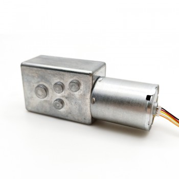 Pack de 2 Motores Eléctrico DC Sin Escobillas 12V/24V con Reductor Sin Fin 8kg·cm 4500RPM 32×76.8mm