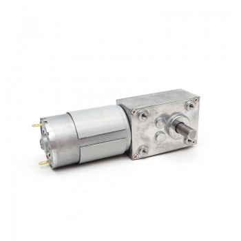 Pack de 2 Motores Eléctrico DC con Reductor de Tornillo Sin Fin 12V/24V Imán Permanente 10kg·cm 40×58mm