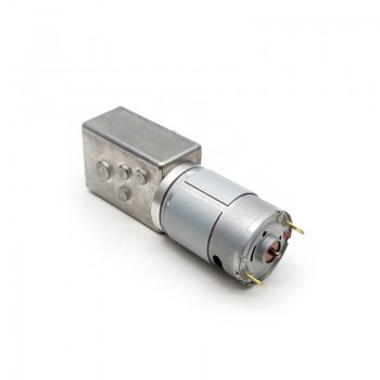Pack de 2 Motores Eléctrico DC con Reductor de Tornillo Sin Fin 6V/12V Imán Permanente 8kg·cm 32×46mm