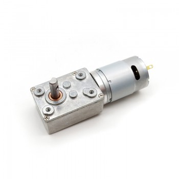 Pack de 2 Motores Eléctrico DC con Reductor de Tornillo Sin Fin 6V/12V Imán Permanente 8kg·cm 32×46mm