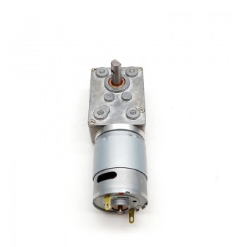 Pack de 2 Motores Eléctrico DC con Reductor de Tornillo Sin Fin 6V/12V Imán Permanente 8kg·cm 32×46mm