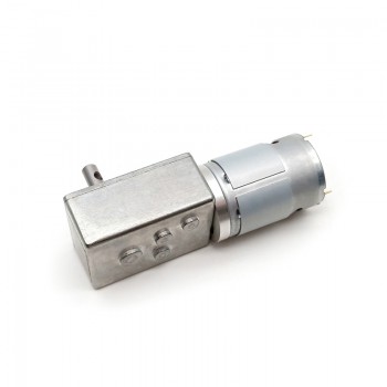 Pack de 2 Motores Eléctrico DC con Reductor de Tornillo Sin Fin 6V/12V Imán Permanente 8kg·cm 32×46mm