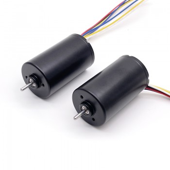 Pack de 2 Motores BLDC Motor Eléctrico sin Escobillas 12 V / 24 V 150 g·cm 28×47 mm Eje 3 mm