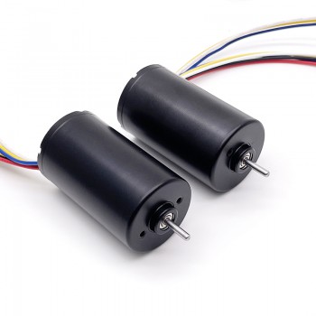 Pack de 2 Motores BLDC Motor Eléctrico sin Escobillas 12 V / 24 V 150 g·cm 28×47 mm Eje 3 mm