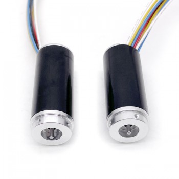 Pack de 2 Motores Eléctrico DC Redondos Sin Núcleo BLDC 12V/24V 32.6g·cm 16×36mm Eje 2mm