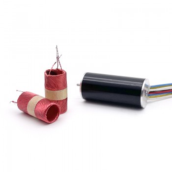 Pack de 2 Motores Eléctrico DC Redondos Sin Núcleo BLDC 12V/24V 32.6g·cm 16×36mm Eje 2mm