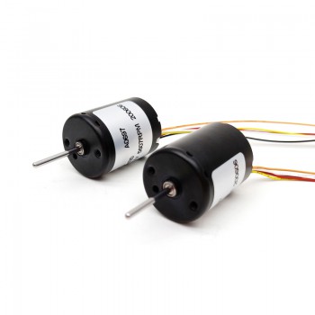 Pack de 2 Motores BLDC Motor Eléctrico sin Escobillas 12 V / 24 V 50 g·cm 5000–8000 RPM 22×30 mm