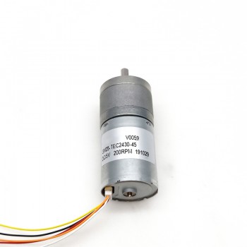 Pack de 2 Motorreductores BLDC Eléctrico 12V/24V con engranaje recto 0.2–5kg·cm