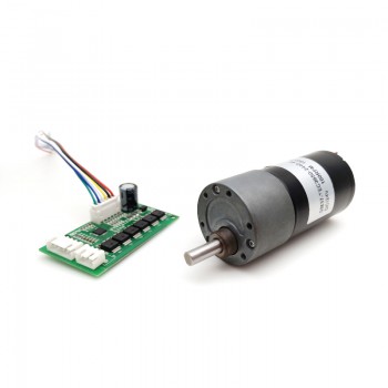 Pack de 2 Motores BLDC con caja Reductora Motor Eléctrico sin Escobillas 12 V / 24 V 0.7–10 kg·cm 4–850 RPM