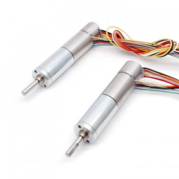 Pack de 2 Motores Eléctrico DC con Caja Planetaria Sin Escobillas 6V/12V Sin Núcleo 12mm Ø