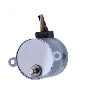 Pack de 2 Motores paso a paso DC 12V con engranaje recto 4 fases 7.5° 200 mA 130 g·cm imán permanente