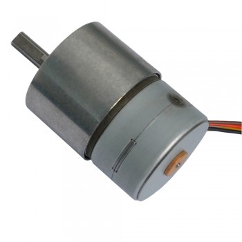 Pack de 2 Motores paso a paso DC 12V con engranaje recto 4 fases 7.5° 200 mA 130 g·cm imán permanente