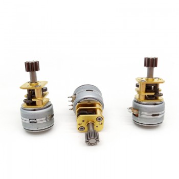 Pack de 2 Micro motores paso a paso DC 5V con reductor 2 fases 18° 500 mA 700 g·cm