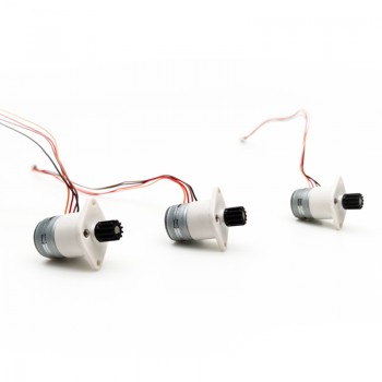 Pack de 2 Micro motores paso a paso DC 5V con reductor 2 fases 18° 500 mA 700 g·cm