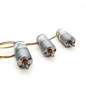 Pack de 2 Motores paso a paso DC 12V 2 fases 7.5° 100–120 mA con reductor 1:75 imán permanente