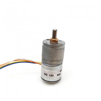 Pack de 2 Motores paso a paso DC 12V 2 fases 7.5° 100–120 mA con reductor 1:75 imán permanente