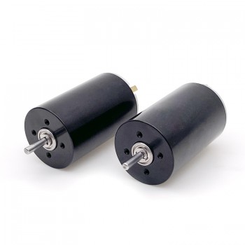 Pack de 2 Motores Eléctrico Sin Núcleo DC Cepillados 12V/24V 1300-1500mA 1150g.cm 5500-6900rpm 45W 28×45mm