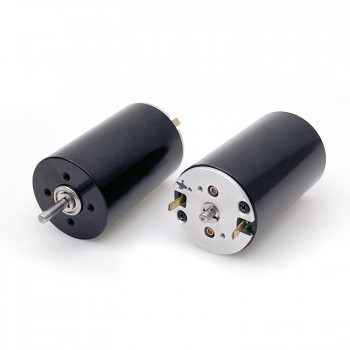 Pack de 2 Motores Eléctrico Sin Núcleo DC Cepillados 12V/24V 1300-1500mA 1150g.cm 5500-6900rpm 45W 28×45mm